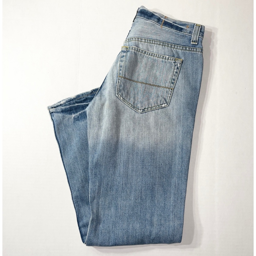Aeropostale Straight Leg Jeans Mens 28x30 Blue Y2K Vintage Light Wash Denim